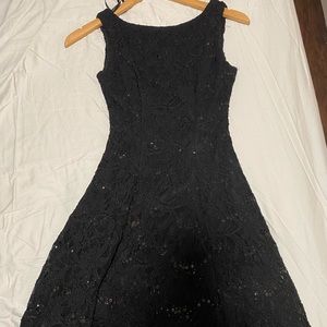 Black lace dress
